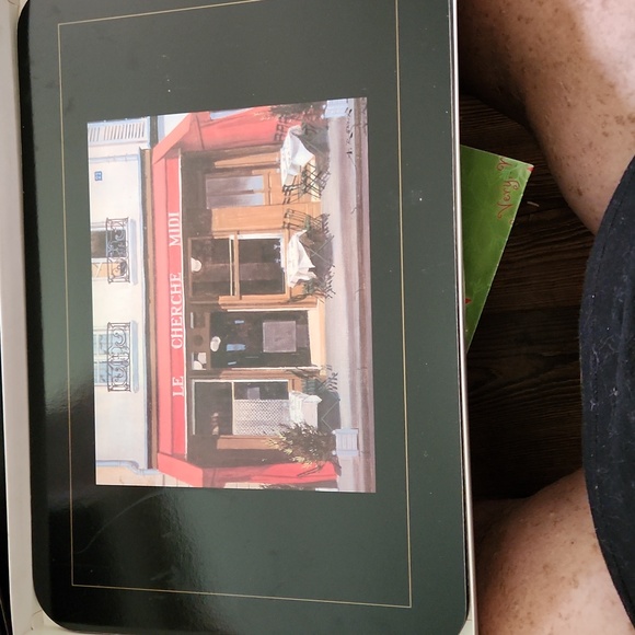 Vintage Les Bistros Cork Back Place Mats Set of 6 - Picture 2 of 8